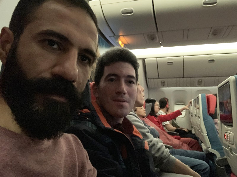 نمای داخا پرواز ترکیش استانبول به توکیو